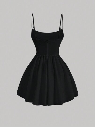 Pleated Waist Cami Dress