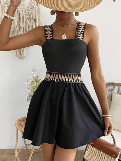 Fashionable Sleeveless Cami Jumpsuit