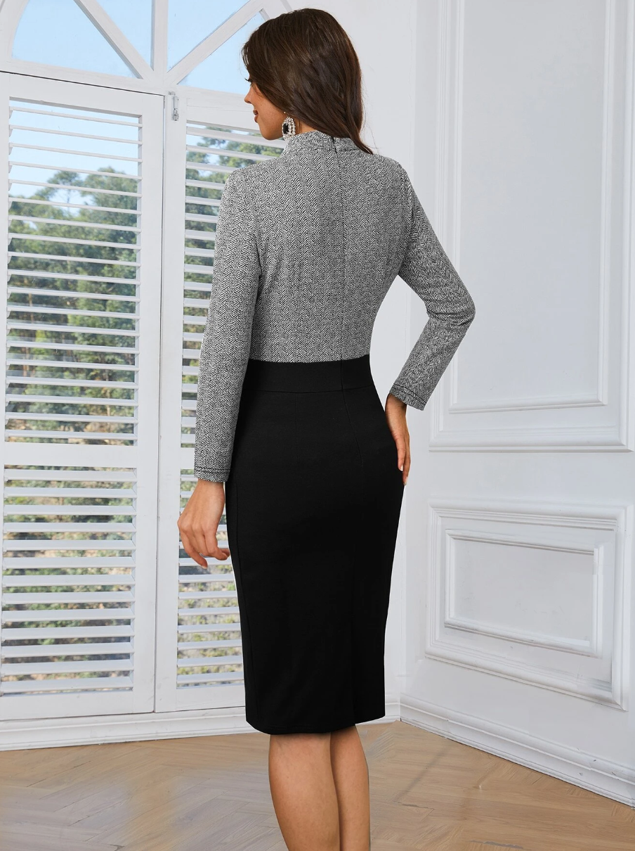 Two Tone Cut Out Dress