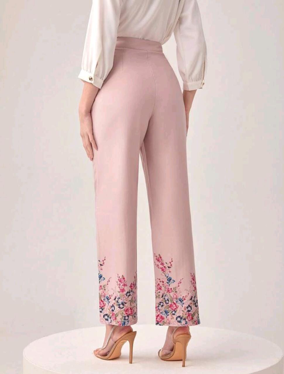 Seam Front Flare Leg Pants