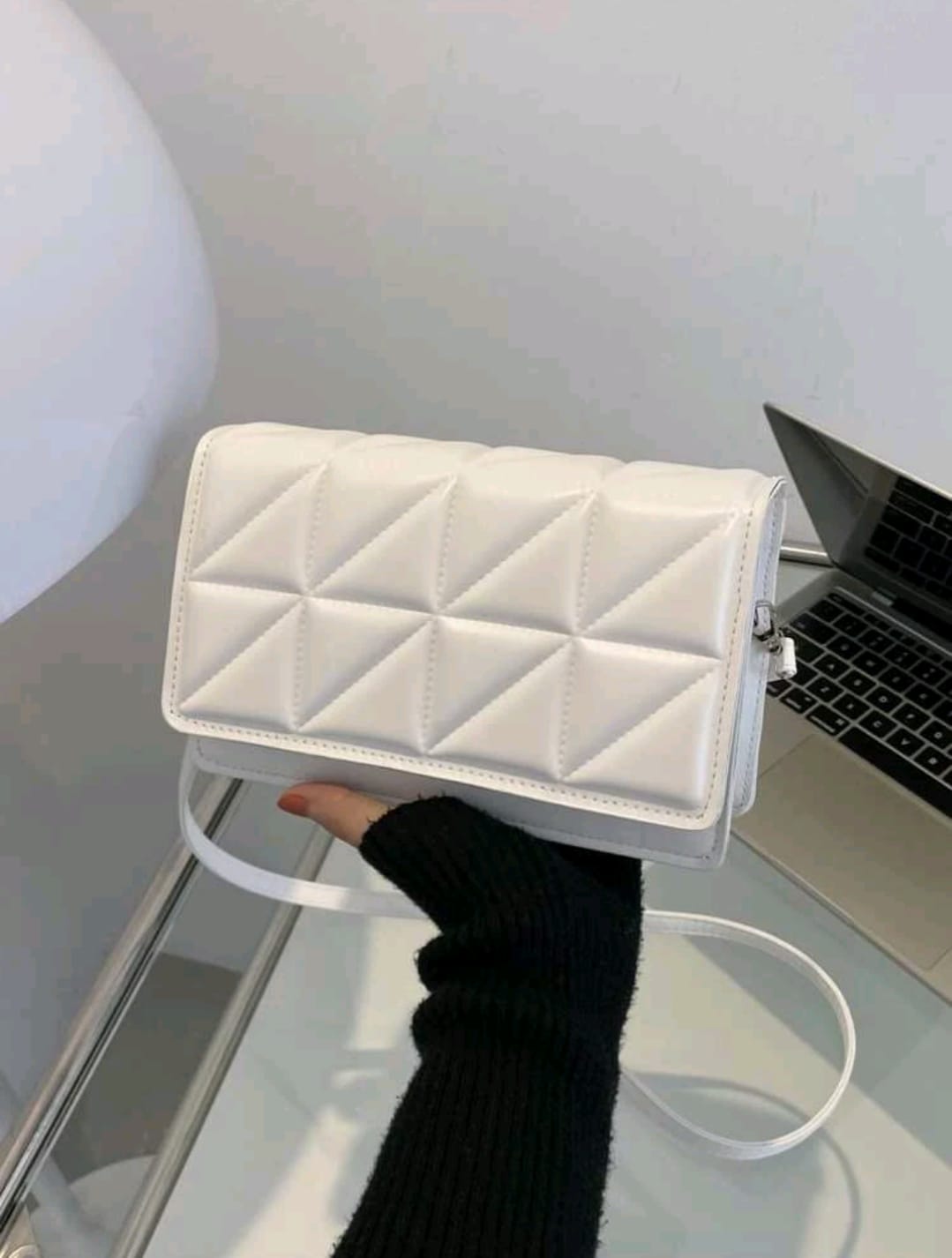 Mini Quilted Flap Square Bag
