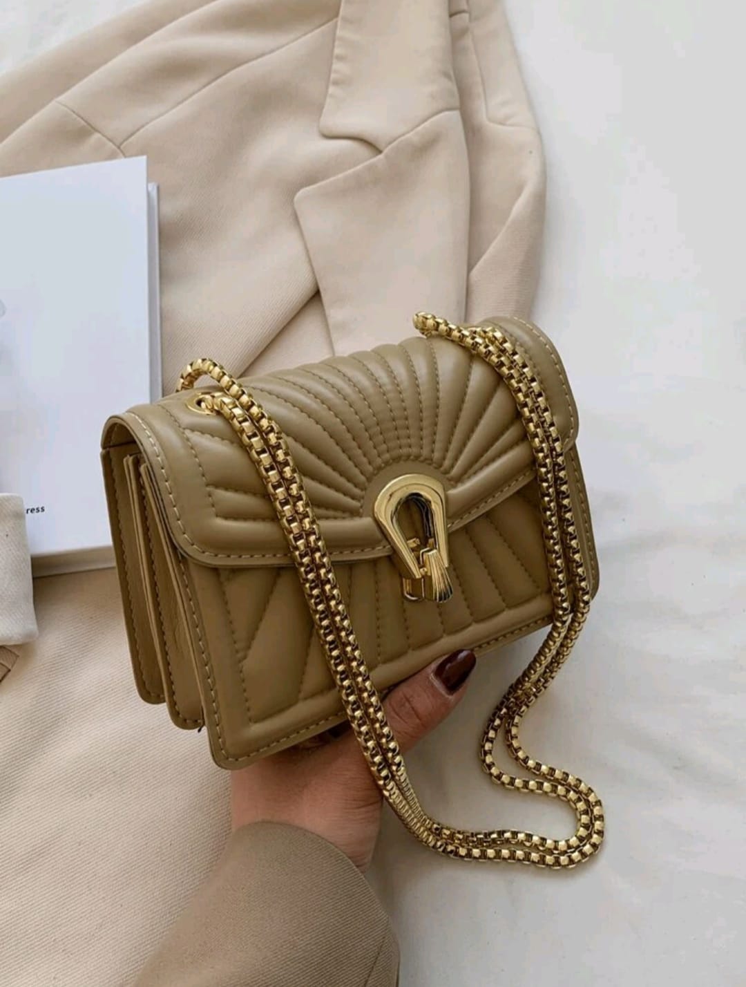 Mini Quilted Flap Chain Square Bag