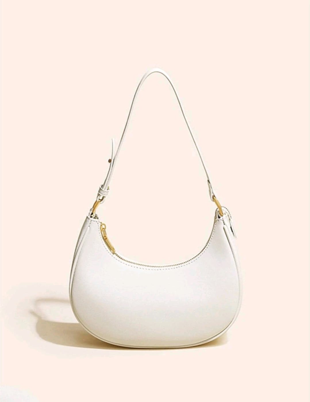 Minimalist Hobo Bag Zipper Shoulder Bag