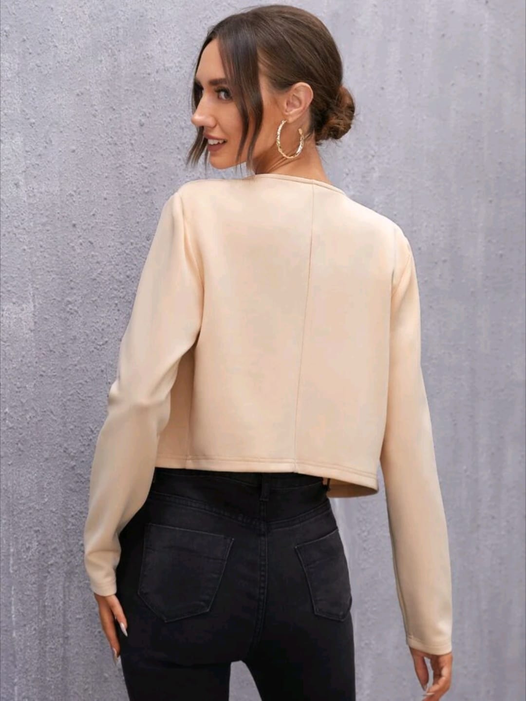 Double Breasted Crop Jacket