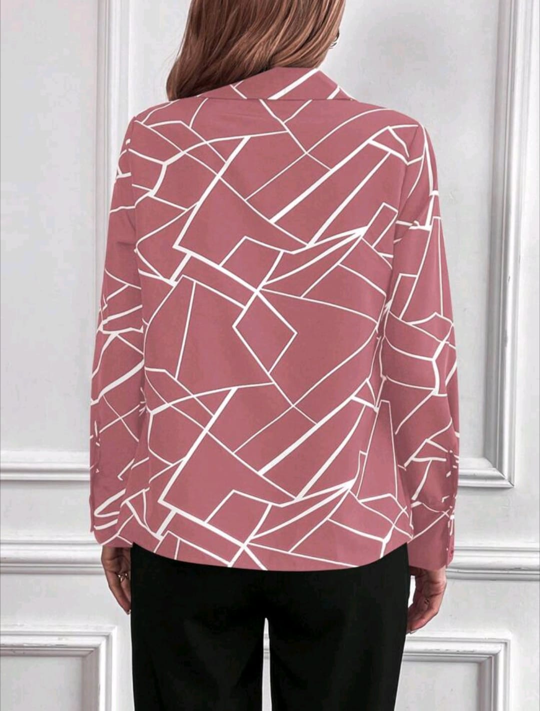 Geo Print Blouse