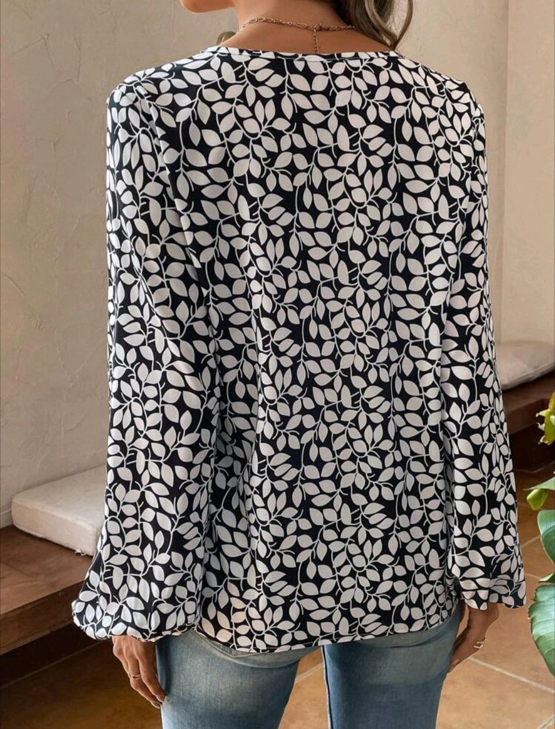 Lantern Sleeve Blouse