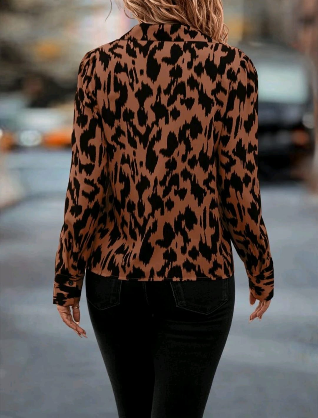 View Outfits Allover Print Button Front Shirt