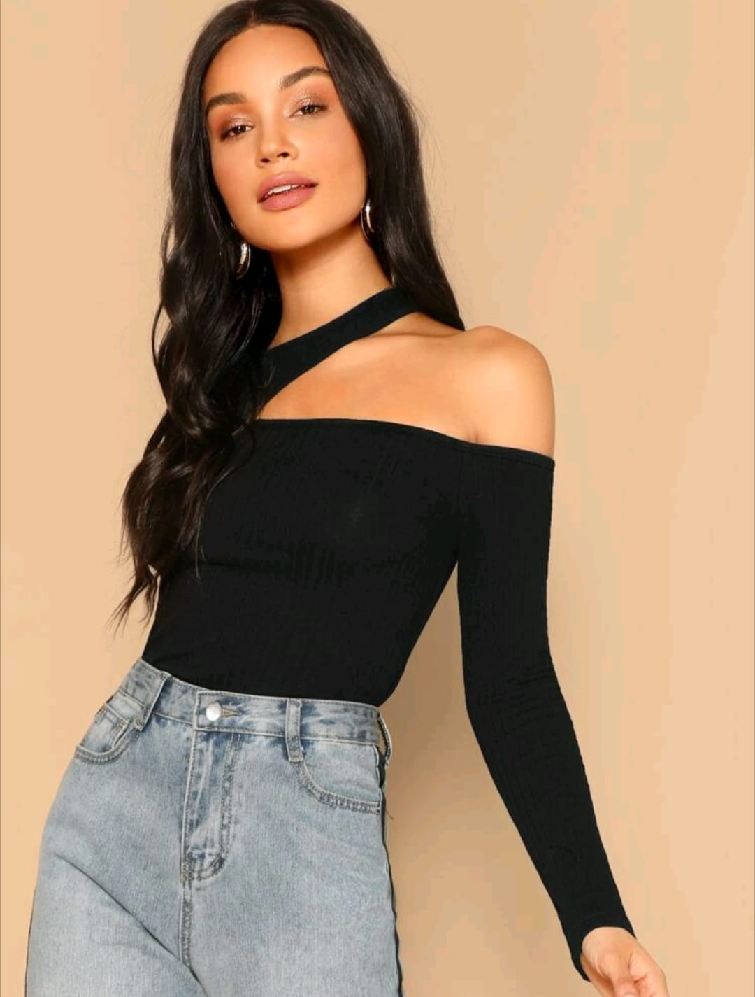 Asymmetrical Neck Top