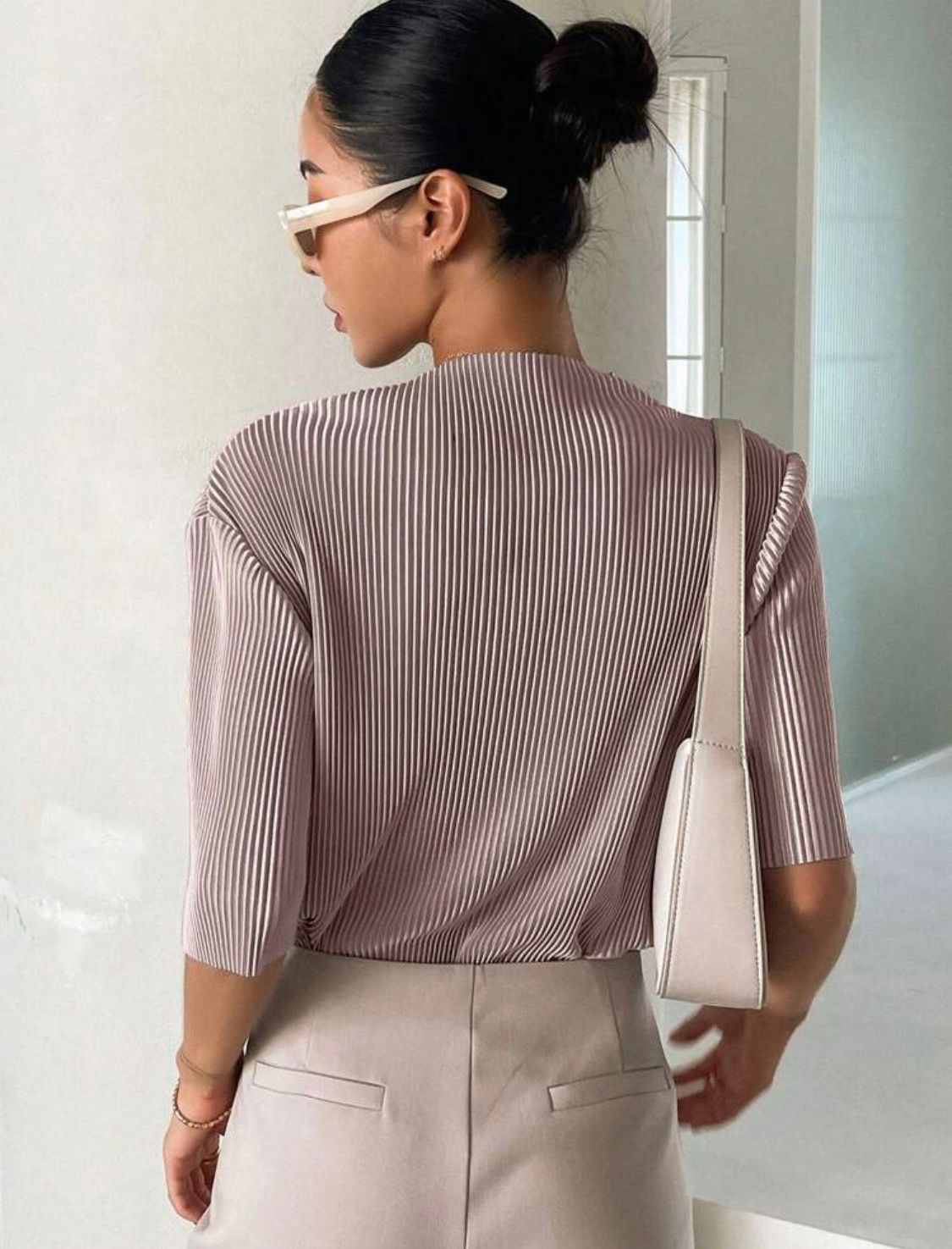 Solid Drop Shoulder Tee