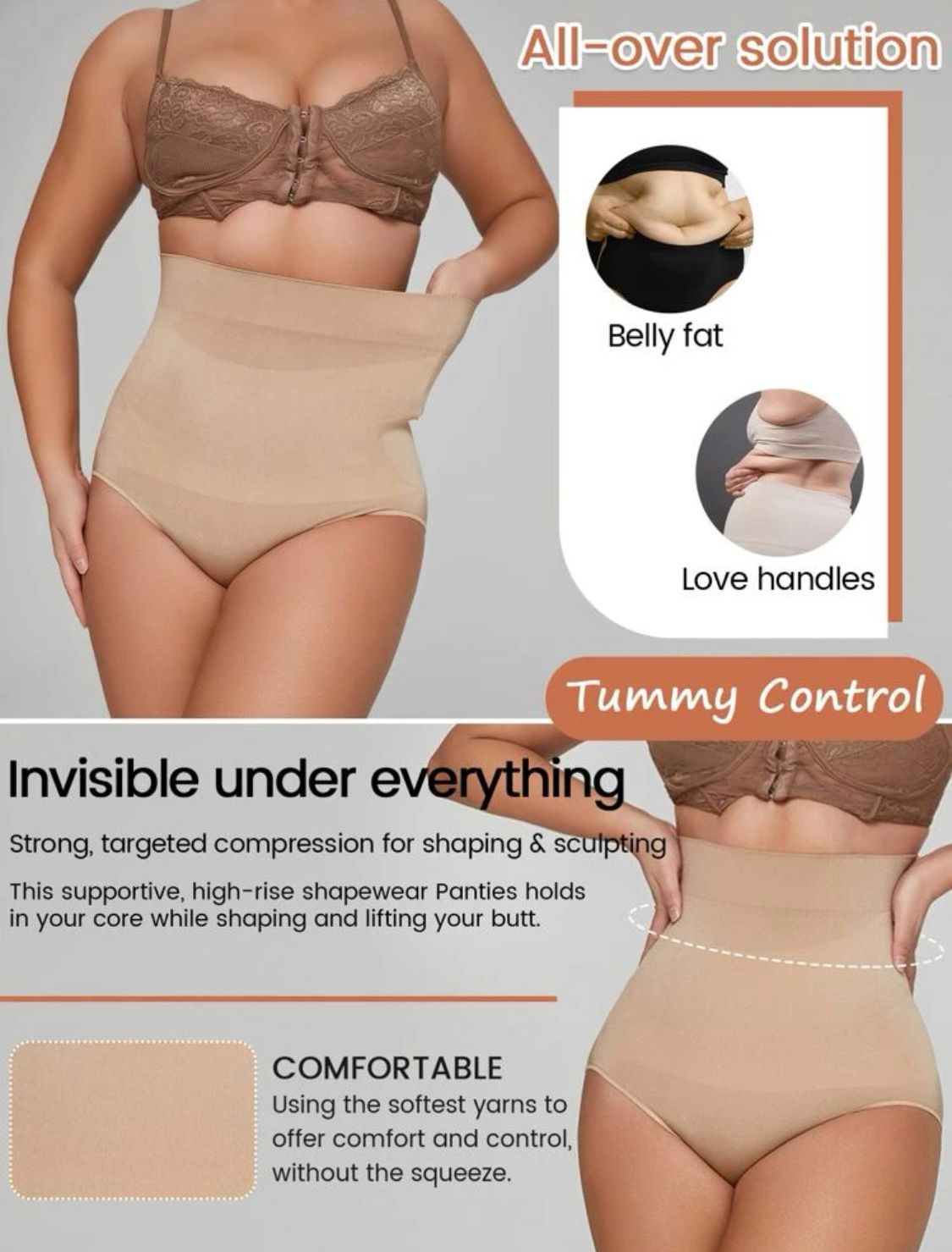 Comfort Tummy Control Sculpting Shapewear Panty