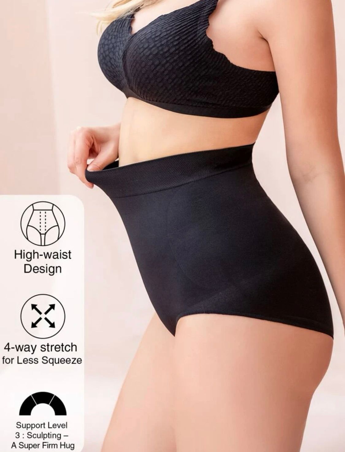 High Waisted Tummy Control Shapewear Panties