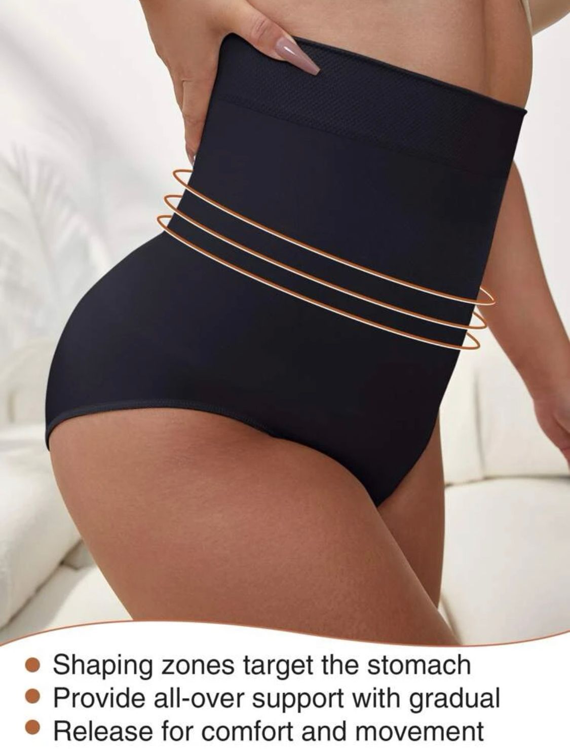 High Waisted Tummy Control Shapewear Panties