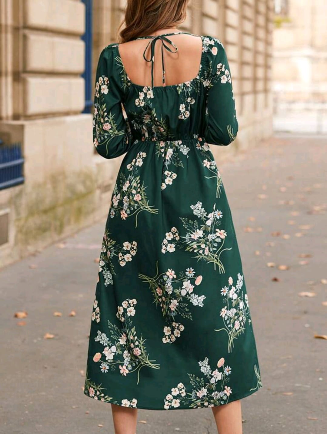 Floral Print Dress Without Belt