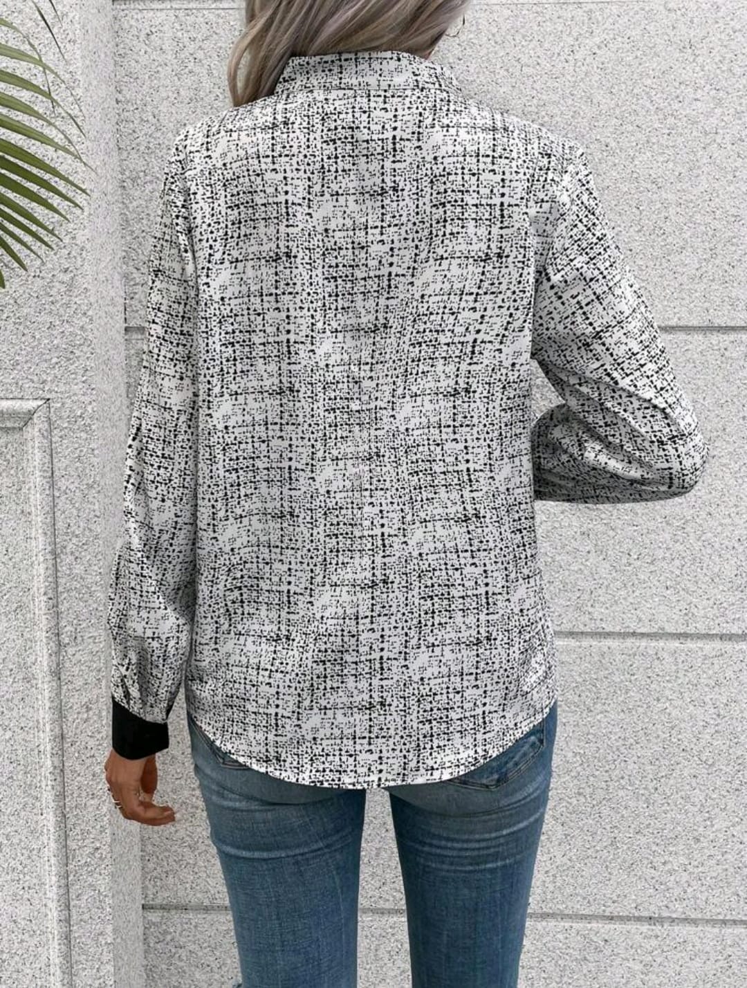 Contrast Trim Blouse