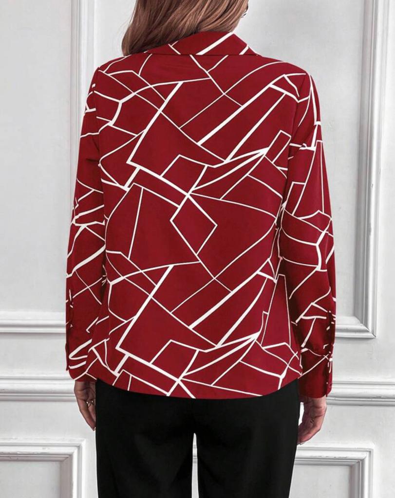 Geo Print Blouse