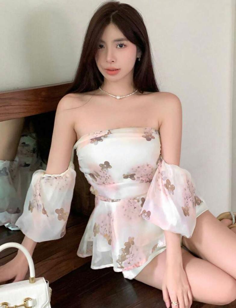 Off Shoulder Peplum Blouse