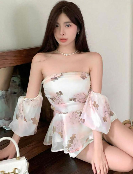 Off Shoulder Peplum Blouse