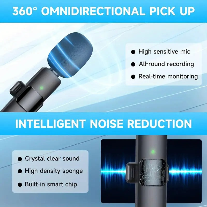 Wireless Clip-On Microphone