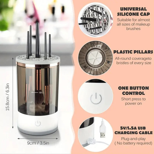 Electronic Makeup Brush Cleaner