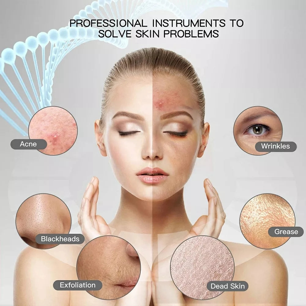 Nano Facial Steamer with Blackhead Removal Kit