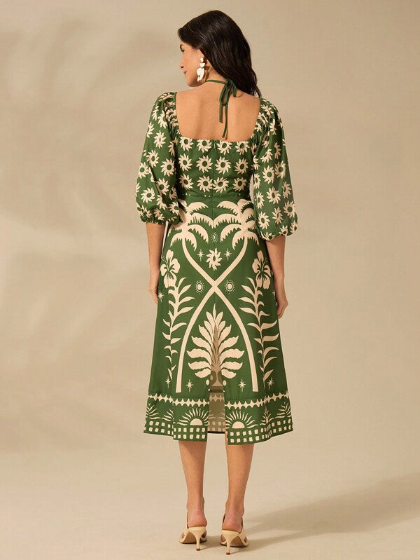 Boho Print Dress