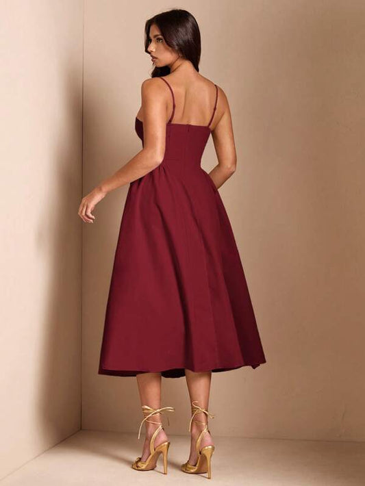 Long Flowy Spaghetti Strap Dress