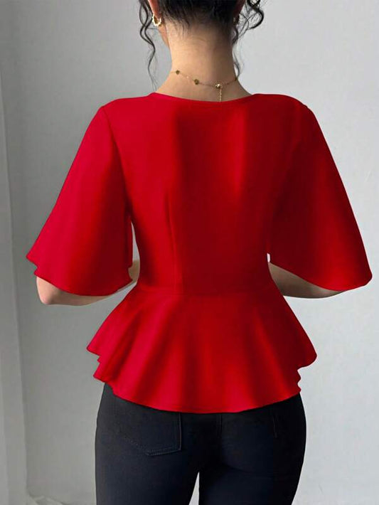 Satin Collared Blouse