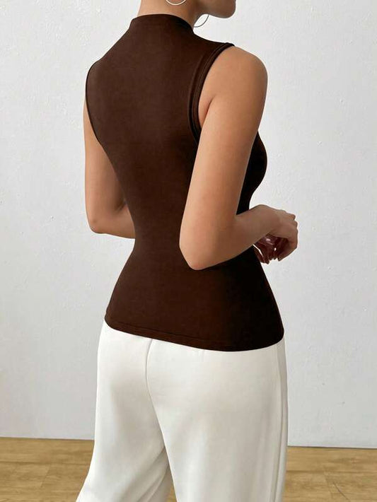 Metallic Decor Slim Fit Camisole