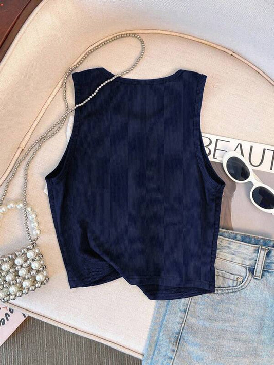 Large Floral Print Fitted Camisole