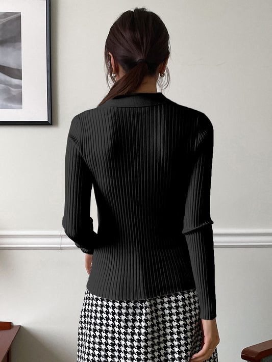 Turtleneck Long Sleeve Knitted Sweater