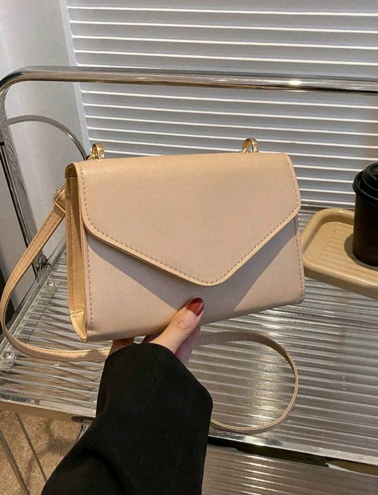 Mini Square Bag Solid Color Flap Elegant Style