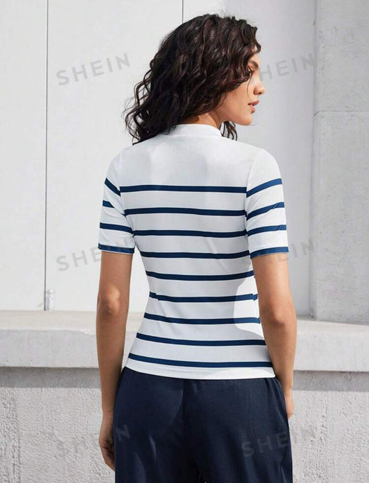 Striped Short Sleeve T-Shirt